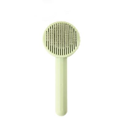 China Viable Intelligent Pet Grooming Brush Cat Dog Stainless Steel Automatic Hair Removal Pet Grooming Comb Pet Supplies for sale