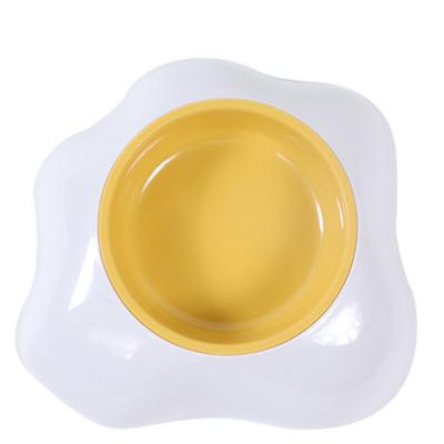 China Viable Dog Feeding Bowl Detachable Anti-puddle Cat Water Feeding Small Dog Single Bowl Egg Yolk Bowl for sale