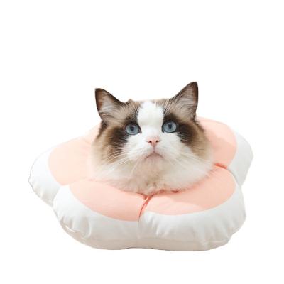 China Viable Adjust Soft Flower Dog Cat MOE Collar Supplies Waterproof Cat Anti Licking Collar for sale