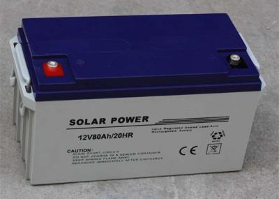 China Leichtgewichtler der schwarzer tiefer Zyklus-Solarblei-säure-batterie-12v 80ah zu verkaufen