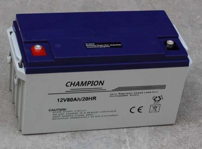 China 12V 80AH VRLA Gel Valve Regulated Lead Acid Batteries For Wheel Chair for sale