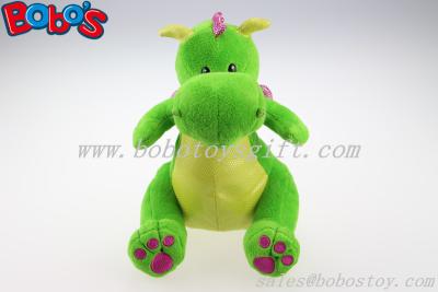 China New Design Fanshion Gifts Stuffed Green Dinosaur Animals With Purple Shiny Wings for sale