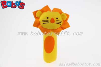 China High Quanlity Soft Infant Lion Toy Plush Baby Stick Toys for sale