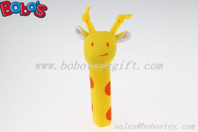 China Soft Cute Baby Giraffe Animal Stick Toys For Infant for sale