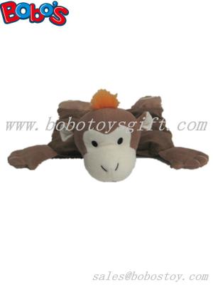 China plush dark brown monkey animal squeaker pet toy for dog for sale