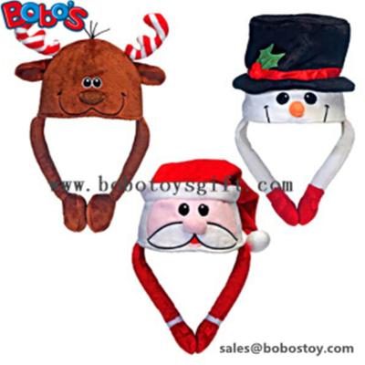 China Soft Plush Warm Winter Cap Animal Party Hat Christmas Hat for sale