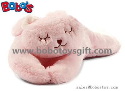 China Soft Plush Pink Color Rabbit Stuffed Animal Toy Long Bunny Body Pillow for sale