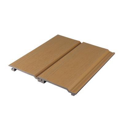 Chine Résistant à l'humidité 145x20.5mm Panneau de revêtement de sol extérieur en WPC pour parc et plancher plancher de mur pour villa à vendre