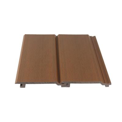 Chine Panneau de revêtement en WPC ignifuge 145x20,5 mm marron et en bois extérieur à vendre