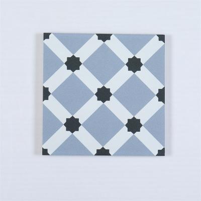 China Blue Wear-Resistant 200x200mm Decorative Wall Tiles For Living Room And Durable Ceramic Rustic Tiles For Bedroom for sale