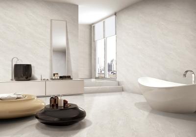 中国 Beige Indoor 40x80cm Durable Ceramic Soft Glazed Tiles For Hotel And Office 販売のため