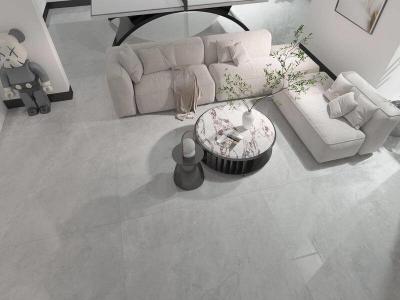 China Modern Gray Marble Look Interior Wall Polished Glazed Porcelain Tile 1200x1200x9mm For Rebuilding for sale