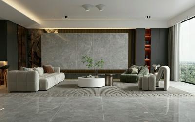 중국 Wear-Resistant W.A 0.5% Water-Proof Interior Wall 900x1800x9mm Glazed Polished Porcelain Tile For Living Room And Bathroom 판매용