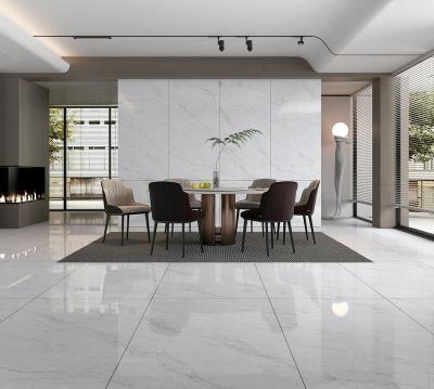 China Stunning Anti-Slip Interior Wall Glazed Polished Porcelain Tile 900x1800x9mm For Apartment And light gray Elegant Wear-Resistant Tile For Design for sale