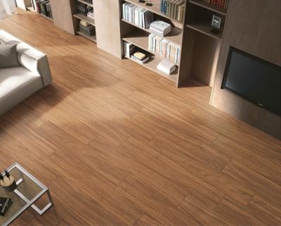 China PRIMERA 60cm Width Wooden Porcelain Tiles Brown For Floor 150x900mm for sale