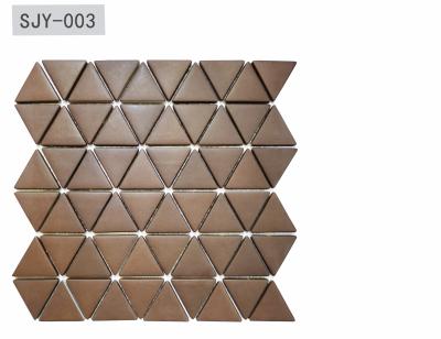 China 100Sqm 6mm Decorative Mosaic Tiles Metal Glazed Full Body Dark Color 310.5x308mm for sale