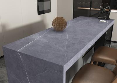 China Piedra 800x2600m m de Gray Color Slab Countertop Sintered en venta