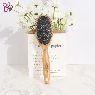 China Comb 98X02 Comfortable Healthy Hot Sale Fashion Design Silicone Air Cursion Comb Styling Hairbrush Salon Hairdressing Tool Beech for sale