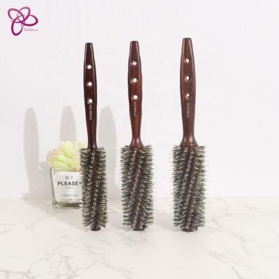 China NEW Comfortable Healthy Comb Movable Barber Comb Sided Wooden Beard Comb For Men 1.5 Inch Barrel High Quality Natural Wood. of diameter for sale