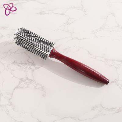 China DanAo Round-W833 Comfortable Healthy Factory Direct Supply Wooden Comb Baby Detangling Paddle Brush Scalp Massage Small Wooden Mustache for sale