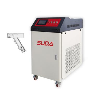 China Metal Surface Cleaning Outdoor SUDA Rust Laser Cleaning Equipment 1000W 1500W Handheld For Fiber Laser Cleaning Machine for sale