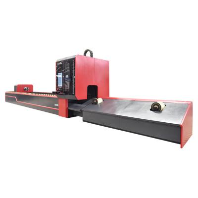 China Laser CUTTING SUDA Professional Tube Cutting Fiber Laser Cutting Machine AG6000 6000W Metal Tube and Pipe Cutter for sale