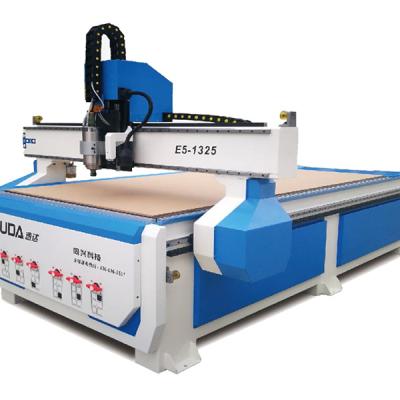 China Building Material Stores SUDA E5 Machinery Repairs 1325 Workshop Wood Acrylic CCD Cutting MDF CNC Router for sale