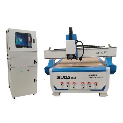 China SUDA Hotels CNC E5 1325 Advertising Engraving Machine 1300*2500 CNC Router with Vacuum Table for sale