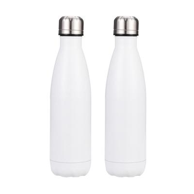 China 2020 Sustainable Popular Amazon Sublimation Blanks 500ml Stainless Steel Water Bottles Cola Shape Keep Hot And Cold for sale