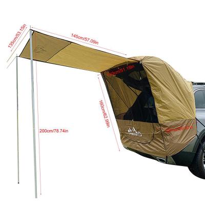 China Extended Type New Style Quality Product Luxury Glamping Vehicle Suv Rear Portable Tent Shade Car Awning Outdoor Tent for sale