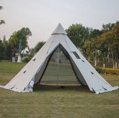 China Portable High Quality Single Layer Large Family Tent Waterproof Glamping Camping Tent For Outdoor for sale