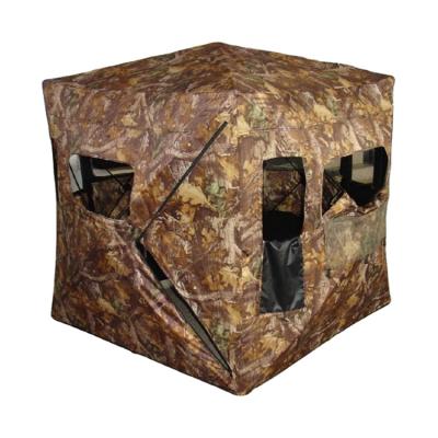 China In Ground 2 Person Running Camouflage Oxford Pop Up Hunting Camping Tent Hunt Shooting Camouflage Outdoor Military Tent For Hunting for sale