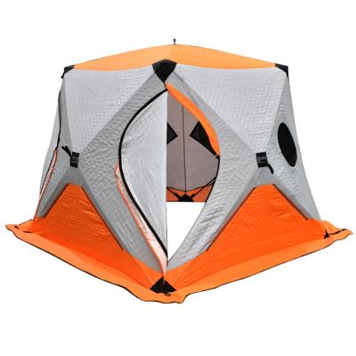 China Portable in Winpolar Inflatable Camping Tents Running Large Family Sale Ice Winter Ice Fishing Snow Tent for sale