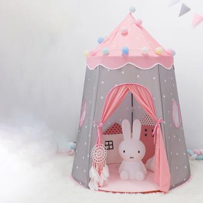 China Factory Shipping Outdoor / Indoor Custom Teepees Kids Play Tent House Children's Pale Pink Yurt Teepee Tents for sale