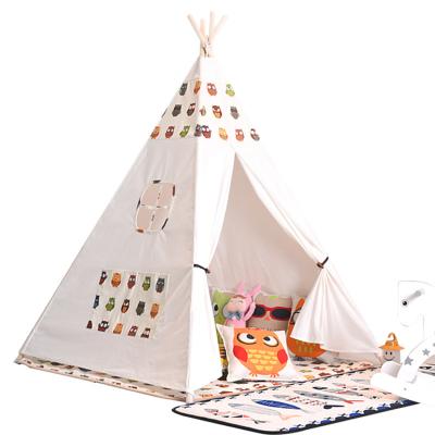 China Kids Tent Teepee Kids Castle Tent Hutch Indoor Outdoor Baby Room Indian Outdoor/Indoor Play Tent For Kids for sale