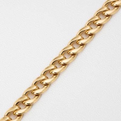 China FASHIONABLE Custom Handmade 14K Cuban Link Chain Bracelet Gold Plated Women Men for sale