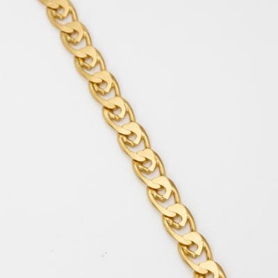 China TRENDY Jewelry Custom Women Oval Gold Plated Chain Bracelets for sale