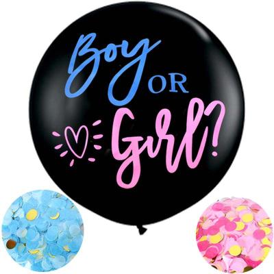 China Hintcan Party Decorations 36 Inch Tall Latex Boy Or Girl Gender Reveal Balloon Party Latex Balloons Set for sale