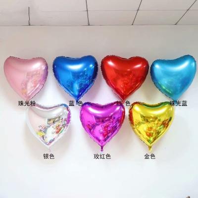 China Holiday decorations wholesale birthday party balloon wedding 5 inch heart star foil balloon for valentine's day for sale