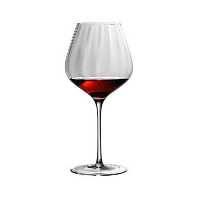 China New Viable Hot Red Fashion Special Shaped Whiskey Mug Cup 370-700ml Crystal Glass Wine Cup Goblet Made In China for sale