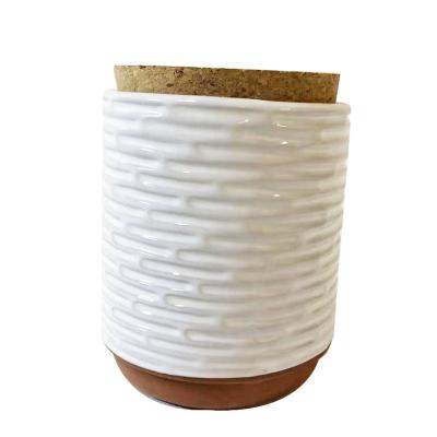 China Freshness Preservation Ceramic Jar With Lid For Cooking And Large Capacity To Store Coffee Sugar Sweets Snack for sale