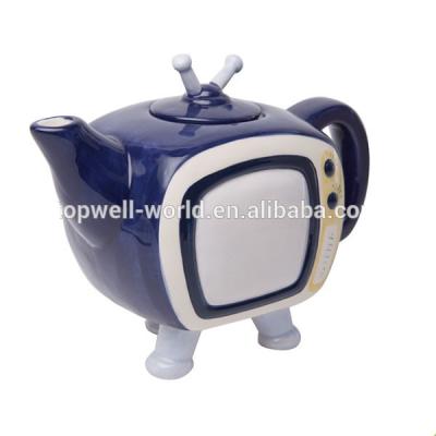 China Cheap viable handmade ceramic cartoon teapot kids decoration ceramic teapot for gift made in china for sale