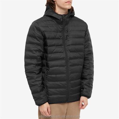 China Waterproof OEM Wholesale Customized Fashion Casual Winter Custom Hatless Padded Puffer Bubble Down Jacket For Men for sale