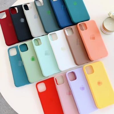 China Anti-drop Logo Silicone TPU Shockproof Phone Case For iPhone 11 12 Pro Max XS XR for sale