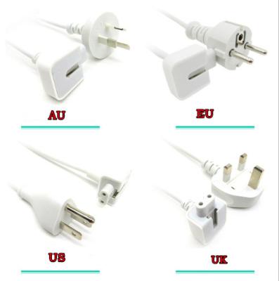 China UK 1.8M COMPUTER EU AU US Extension Cable For Apple Macbook Charger 45 60 85 T-Tip L Tip 30 61 96 Adapter Power Cable for sale