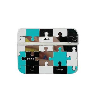 China For Airpods Fashion TPU Art Geometric Block Puzzle Pattern Earphone Case For Airpods 1 2 3 Pro Earphone Case Cover for sale