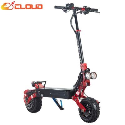 China CLOUD Europe warehouse 48v 2400w dual motor free shipping electric scooter unisex 11 inch adult e scooter folding off-road e-scooter for sale