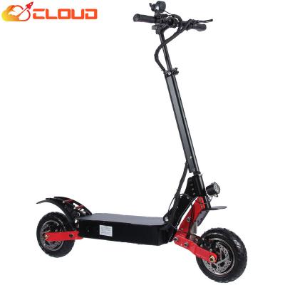 China Cloud 2400w 10 inch unisex dual motor 52v foldable for long range e-scooter adult e-scooter US EU electric scooter for sale