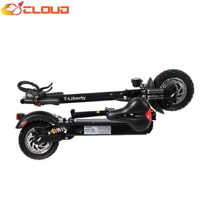 China Adult Unisex Folding E Scooter 2400w Motor 52v CLOUD Dual 10 Inch Electric Scooter Electric Scooter for sale