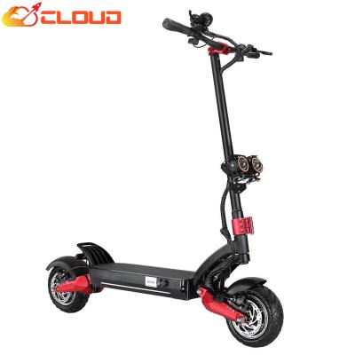 China Dual CLOUD 2400w 52v unisex motor e scooter 10 inch escooter electric scooter electric scooter adult patinete electrico for sale